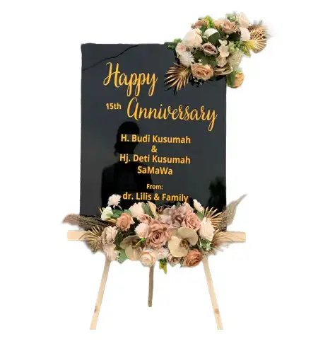 Papan Bunga Akrilik Aur Birugo Tigo Baleh