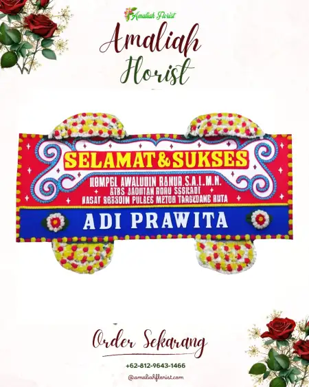 Papan Bunga Ucapan Selamat Aur Birugo Tigo Baleh